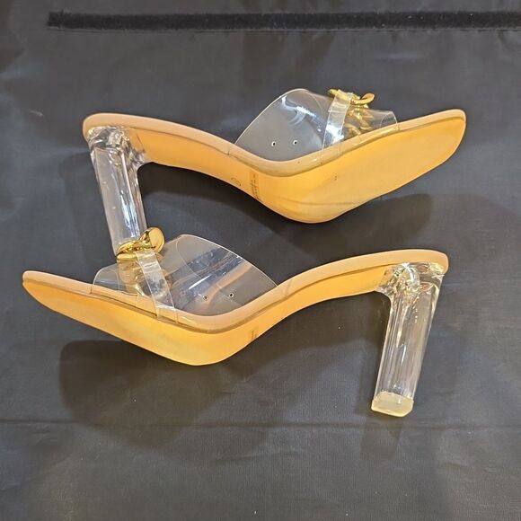 BRAND NEW BONNILEL CLEAR OPEN-TOE WOMEN'S SANDAL - Picture 8 of 16